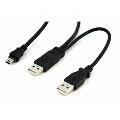 CABO HD EXTERNO USB 2.0   - 2 USB  X  1 MINI USB